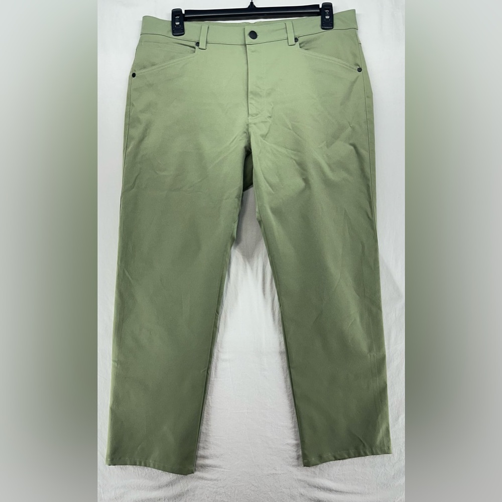 Myles Make Move Chino Pants Flat Front Golf Casual‎ Active Green Mens Size XL